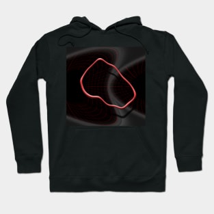 liquid - red-circle -clocks Hoodie